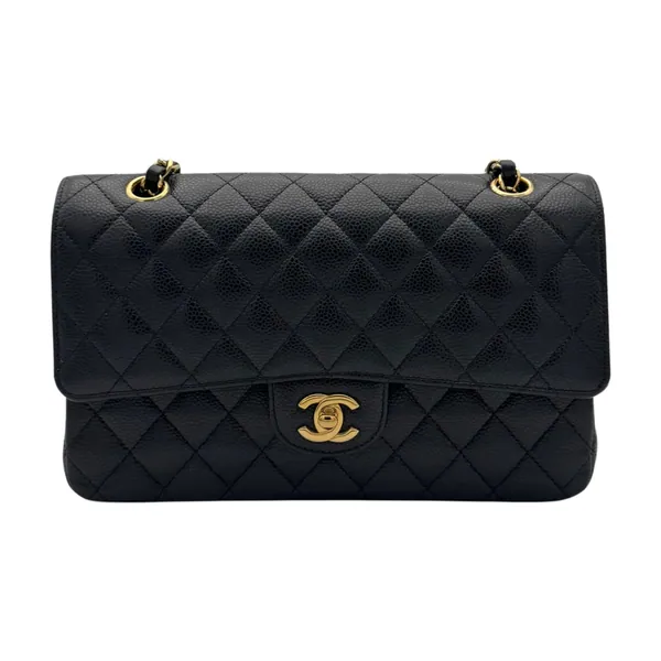 Chanel Classic Medium Black Caviar Leather