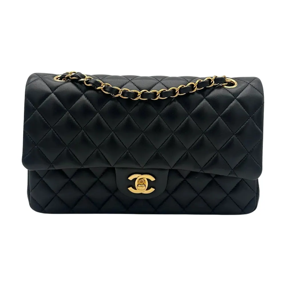 Chanel Classic Medium Black Lambskin