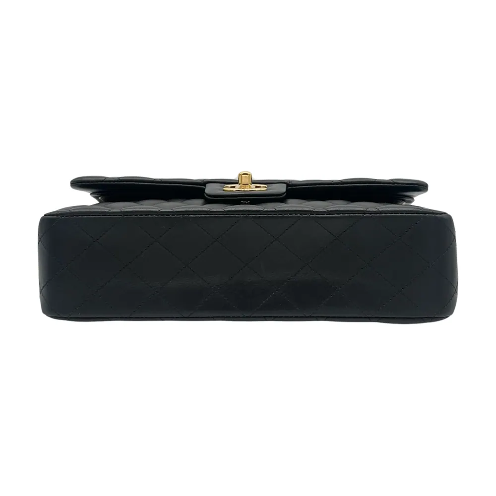 Chanel Classic Medium Black Lambskin, vista 4
