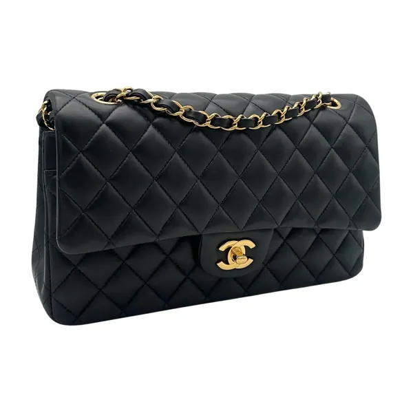 Chanel Classic Medium Black Lambskin, segunda vista