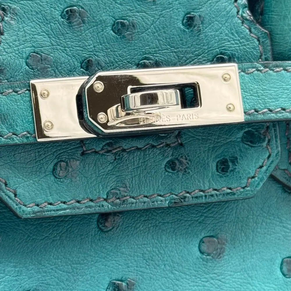 Hermès Birkin 25 Ostrich Vert Verone, vista 5