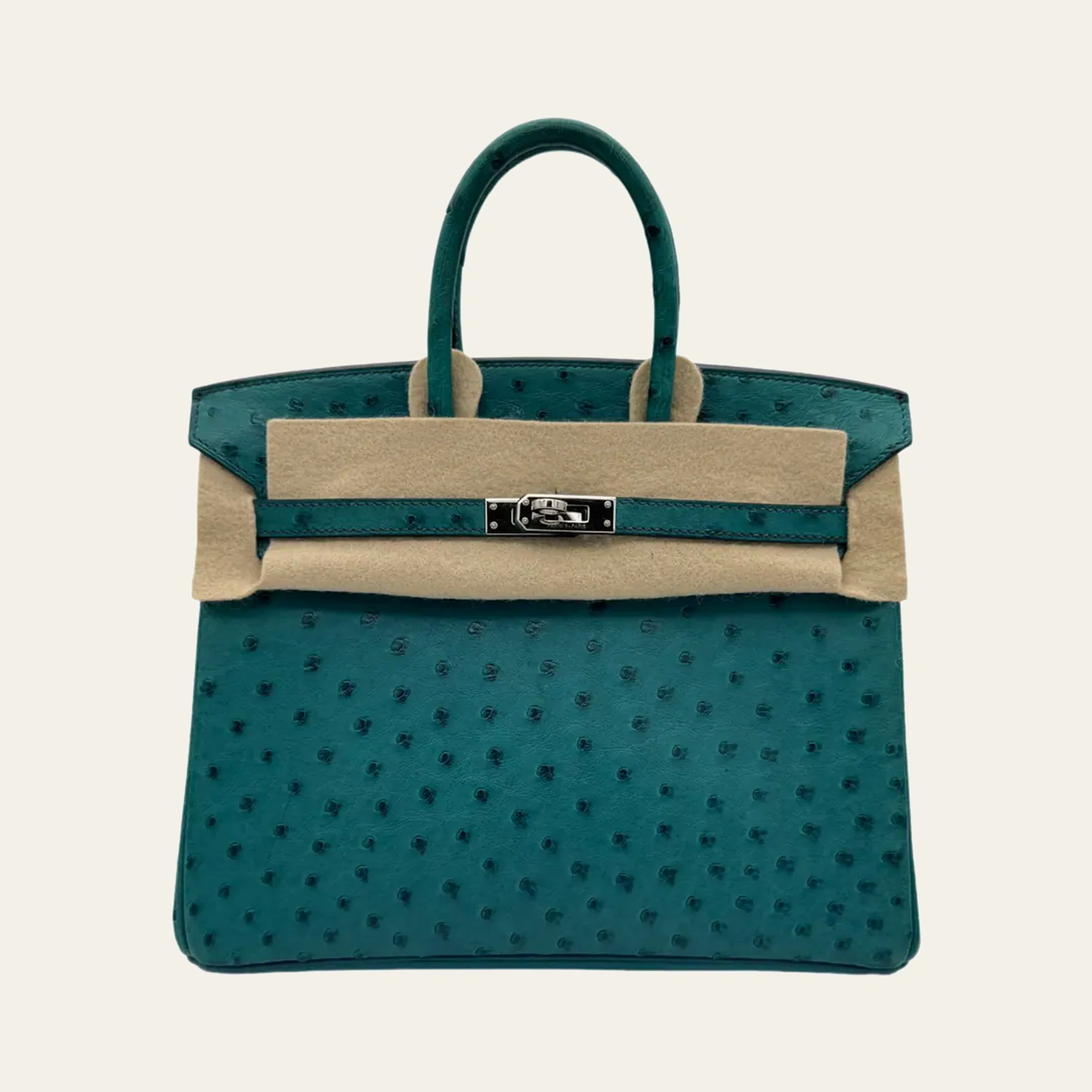 Hermès Birkin 25 Ostrich Vert Verone