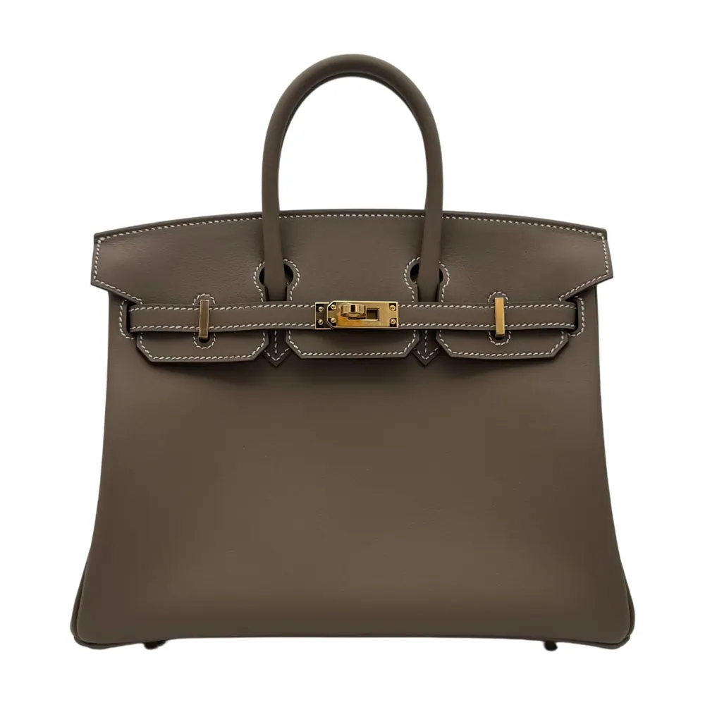 Hermès Birkin 25 Swift Etoupe Gold Hardware