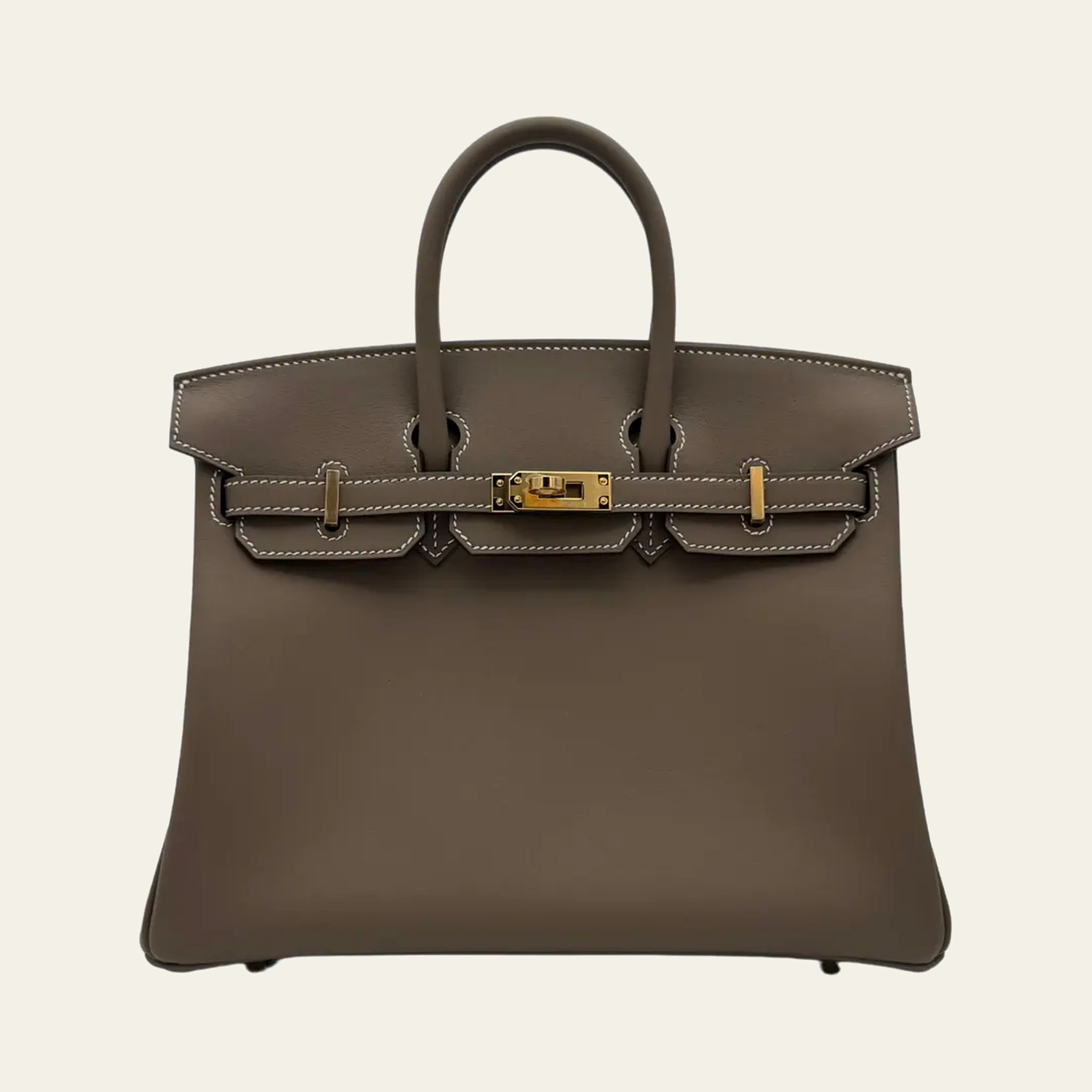 Hermès Birkin 25 Swift Etoupe Gold Hardware