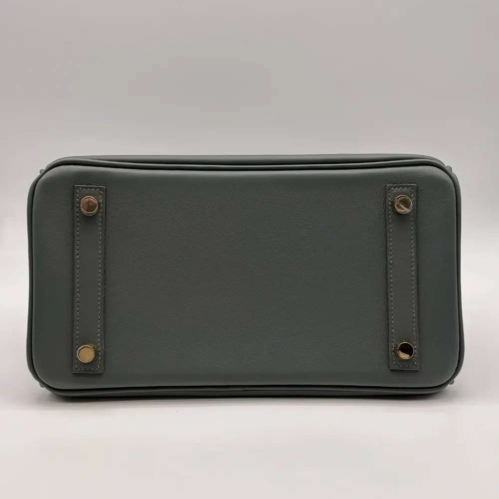 Hermès Birkin 25 Swift Vert Mangrove Permabrass Hardware, vista 4