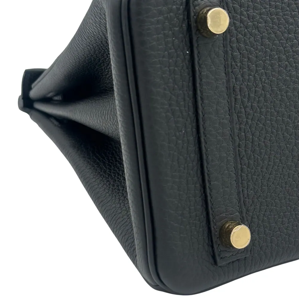 Hermès Birkin 25 Togo Black Gold Hardware, view 5