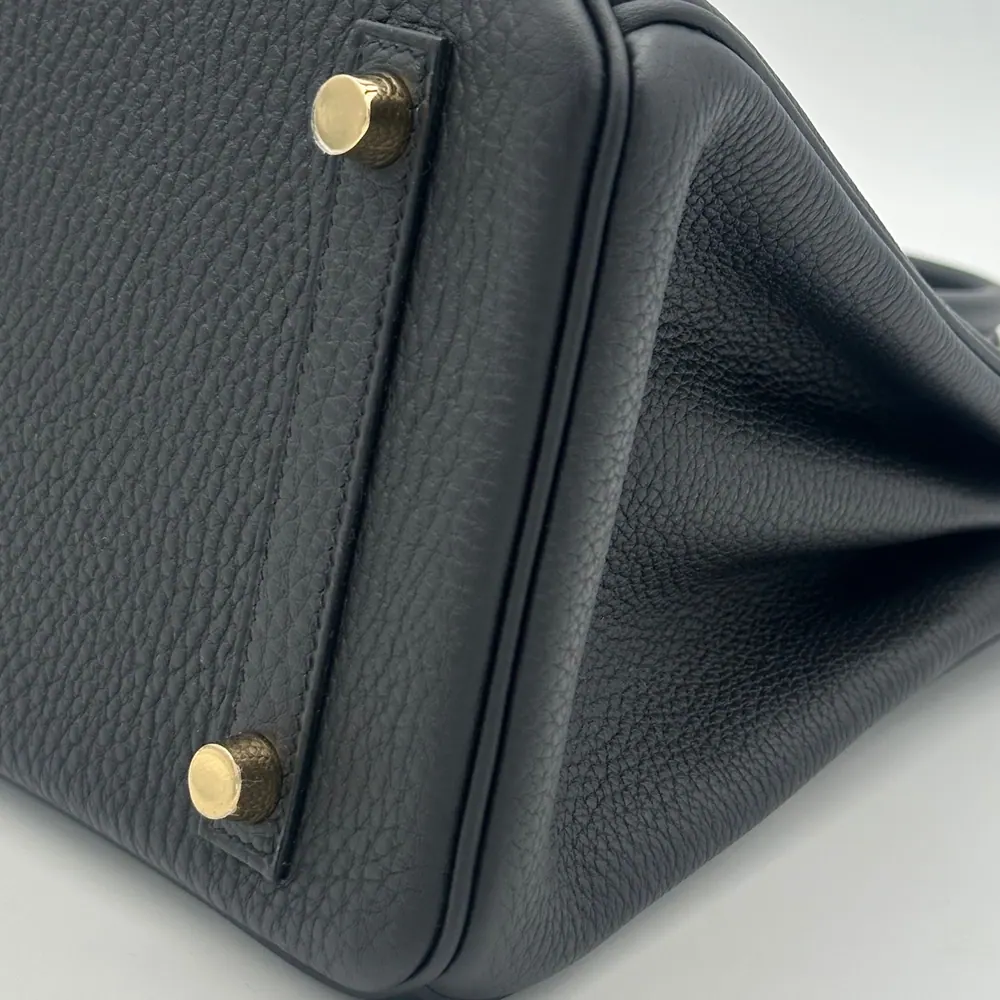 Hermès Birkin 25 Togo Black Gold Hardware, view 6