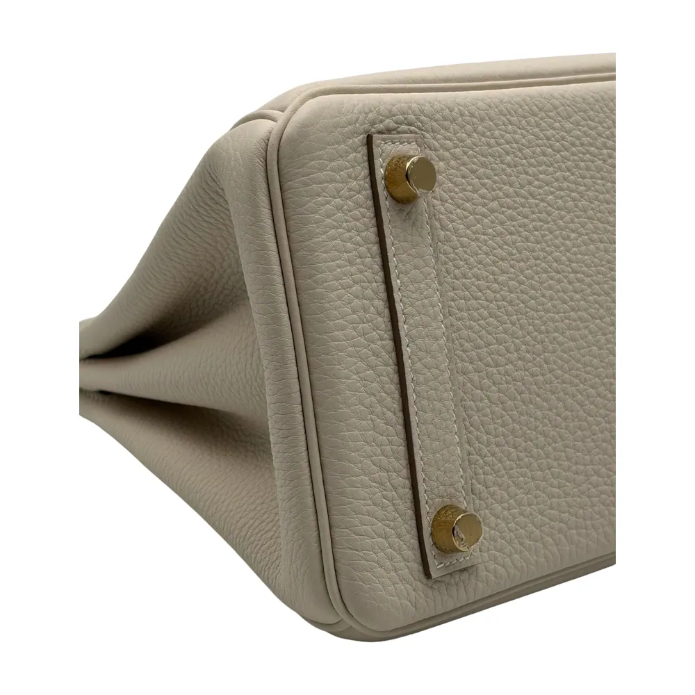 Hermès Birkin 25 Togo Craie Gold Hardware, vista 5