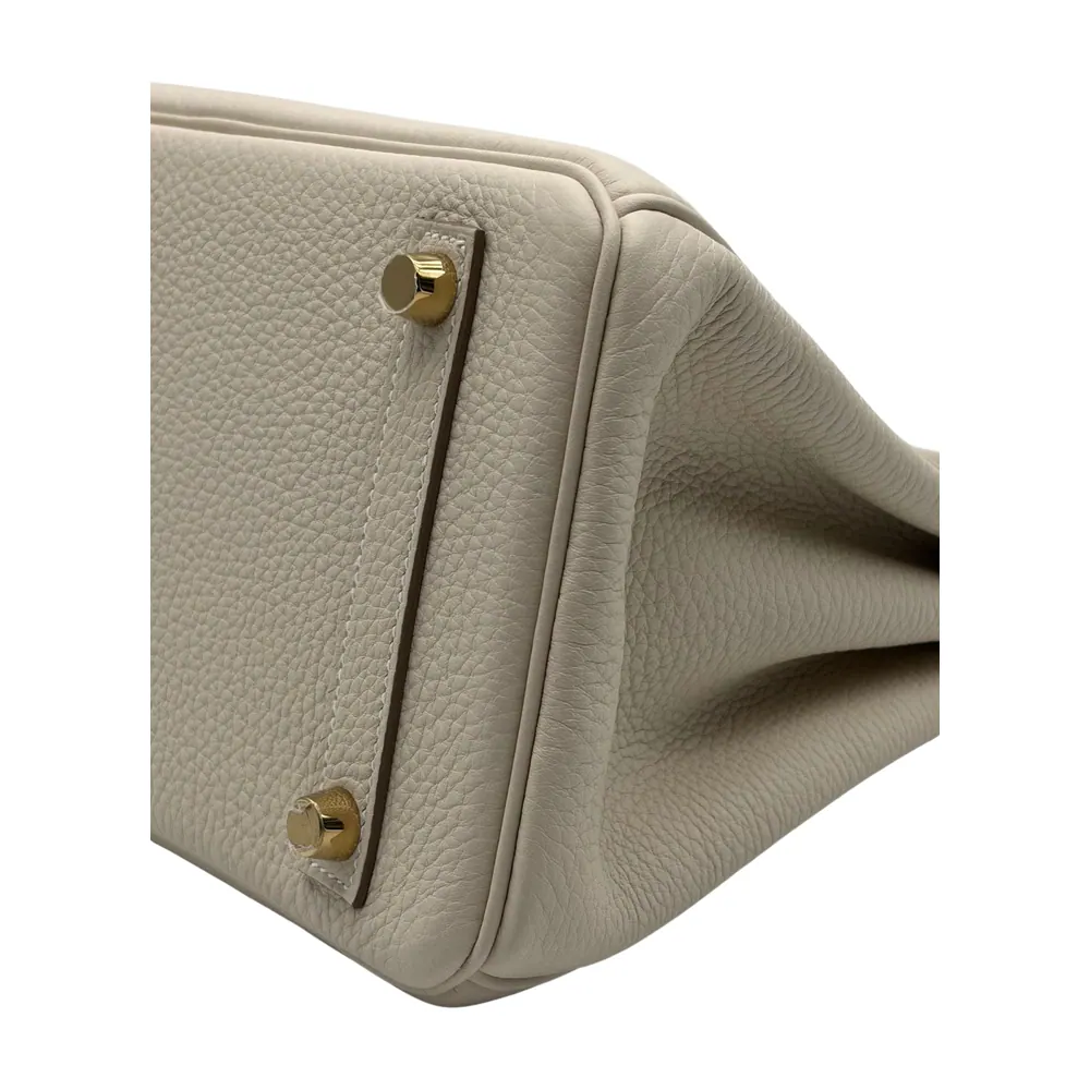 Hermès Birkin 25 Togo Craie Gold Hardware, vista 6