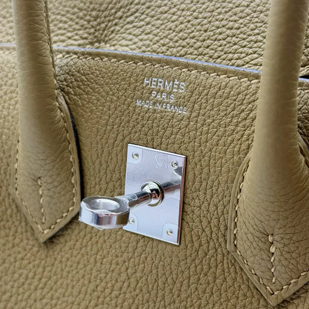 Hermès Birkin 25 Togo Dune Palladium Hardware, vista 11