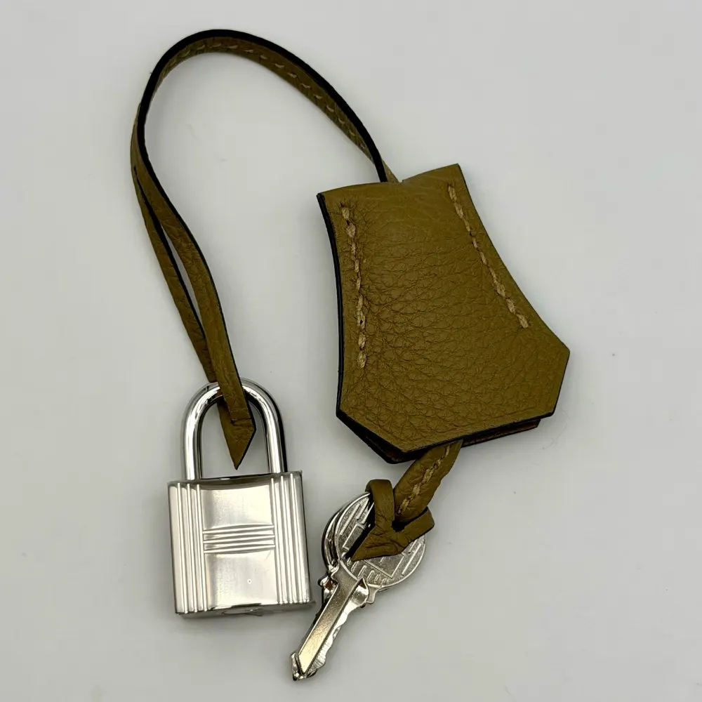Hermès Birkin 25 Togo Dune Palladium Hardware, vista 13