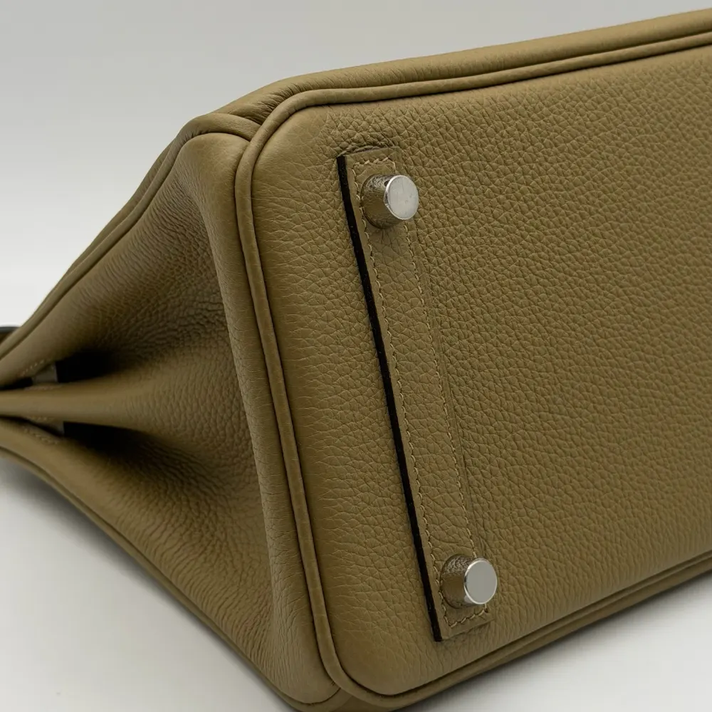 Hermès Birkin 25 Togo Dune Palladium Hardware, vista 5