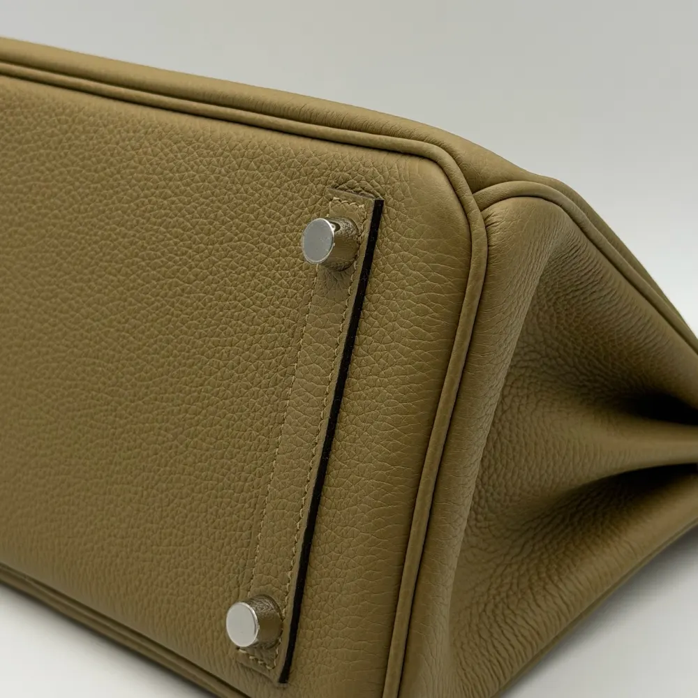 Hermès Birkin 25 Togo Dune Palladium Hardware, vista 6