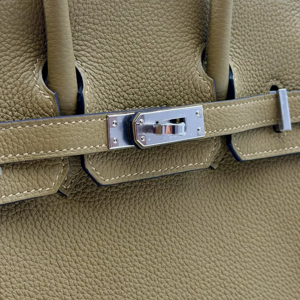 Hermès Birkin 25 Togo Dune Palladium Hardware, vista 8