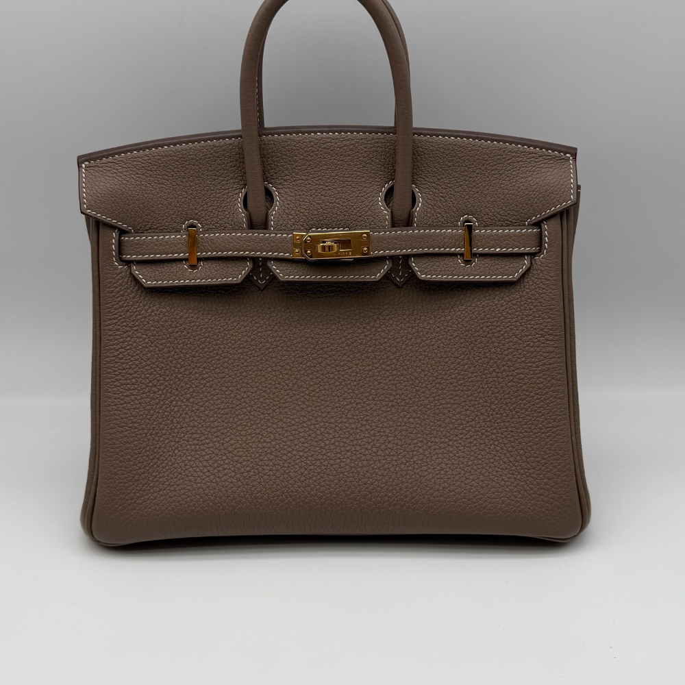Hermès Birkin 25 Togo Etoupe Gold Hardware