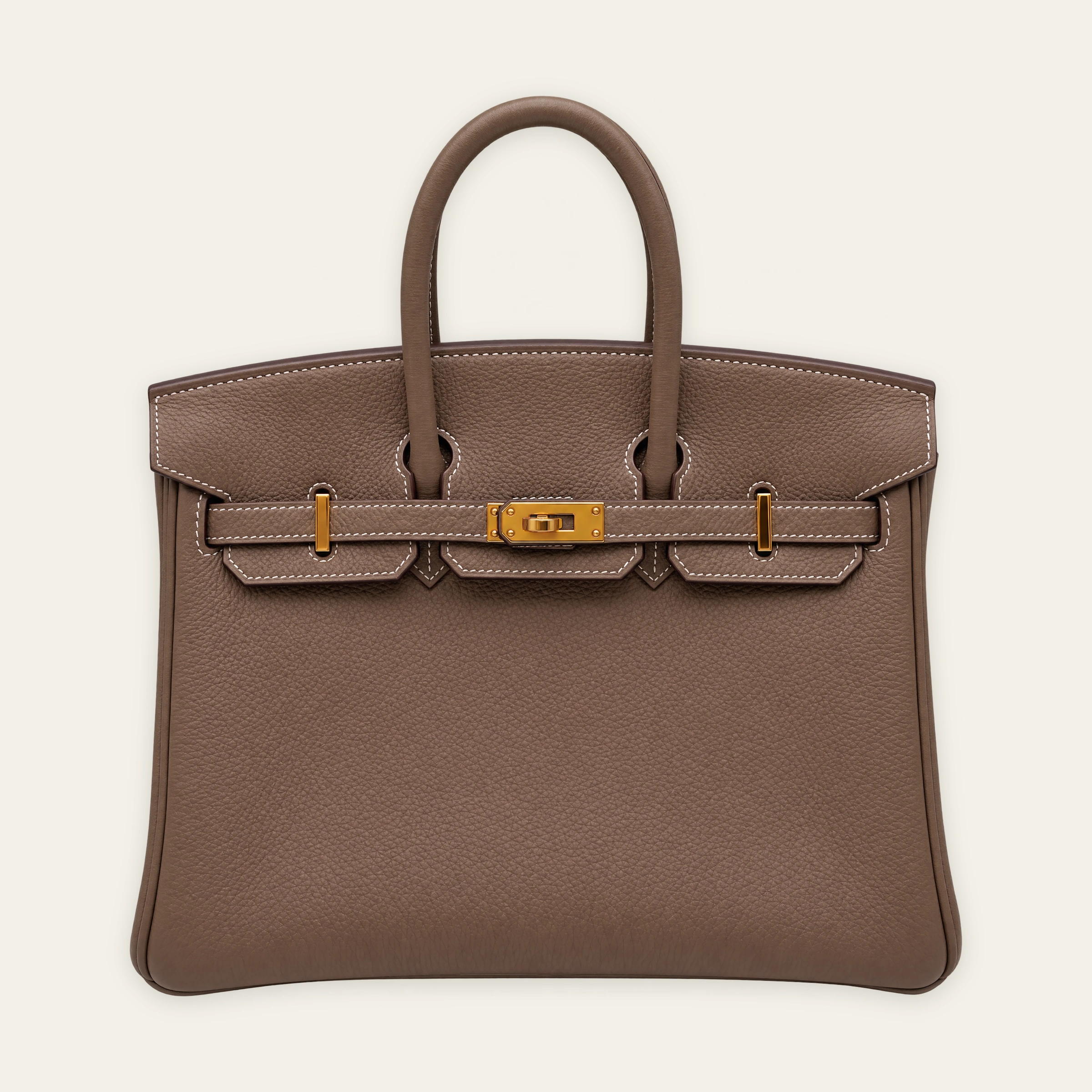 Hermès Birkin 25 Togo Etoupe Gold Hardware