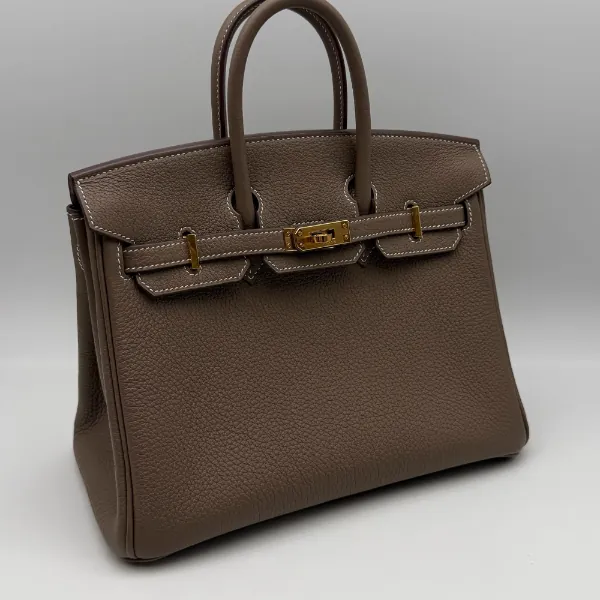 Hermès Birkin 25 Togo Etoupe Gold Hardware, second view