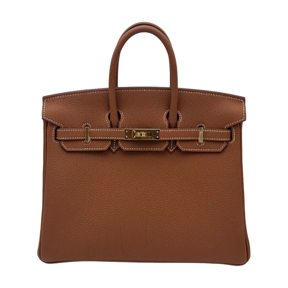 Hermès Birkin 25 Togo Gold Gold Hardware