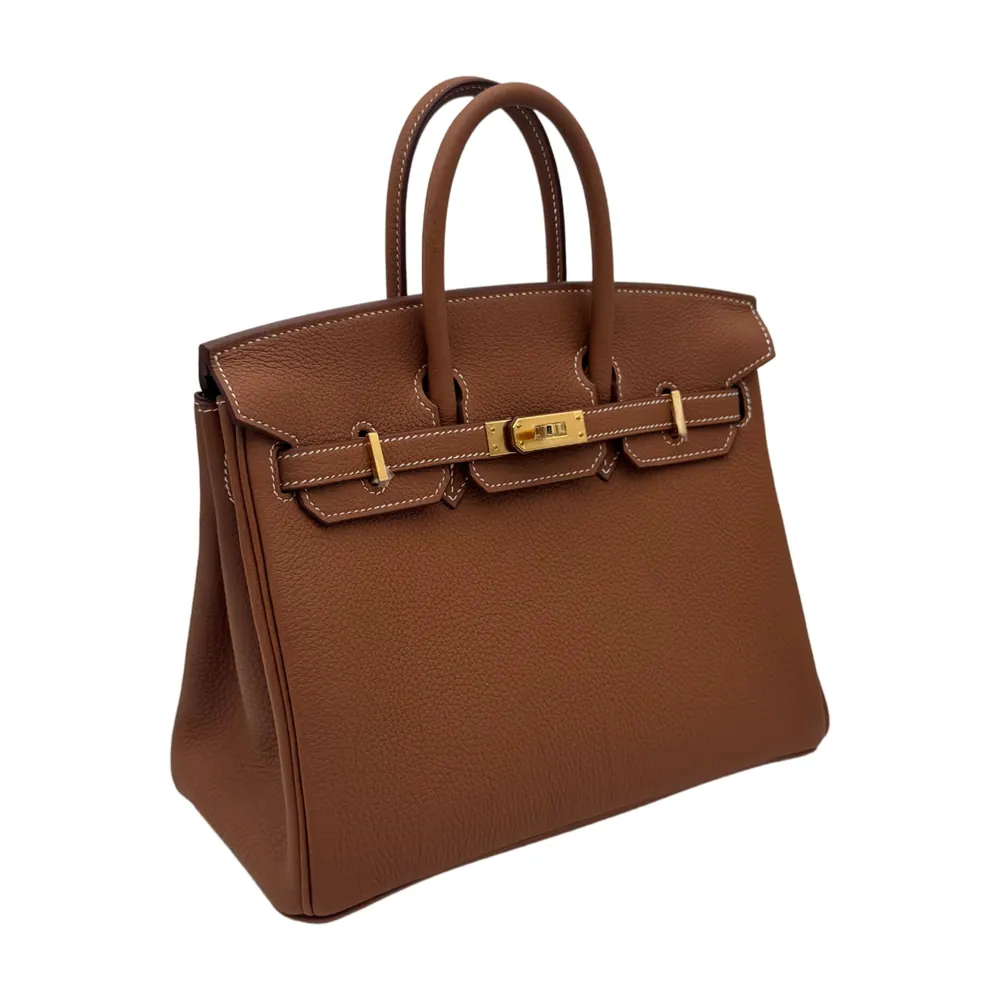 Hermès Birkin 25 Togo Gold Gold Hardware, vista 2
