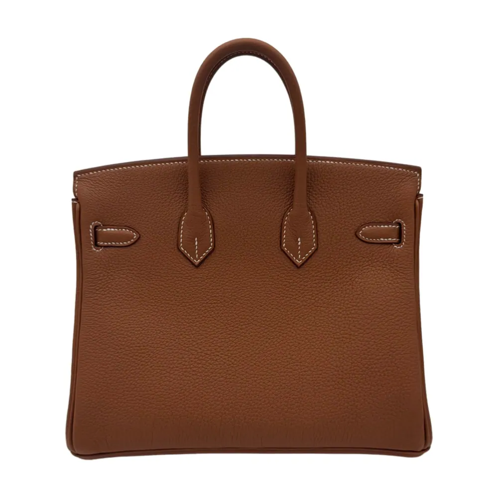 Hermès Birkin 25 Togo Gold Gold Hardware, vista 3