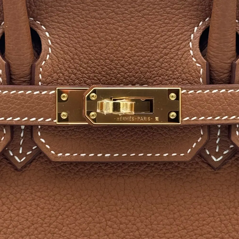 Hermès Birkin 25 Togo Gold Gold Hardware, vista 5