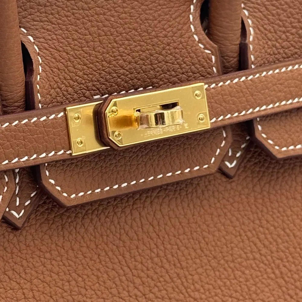 Hermès Birkin 25 Togo Gold Gold Hardware, vista 6