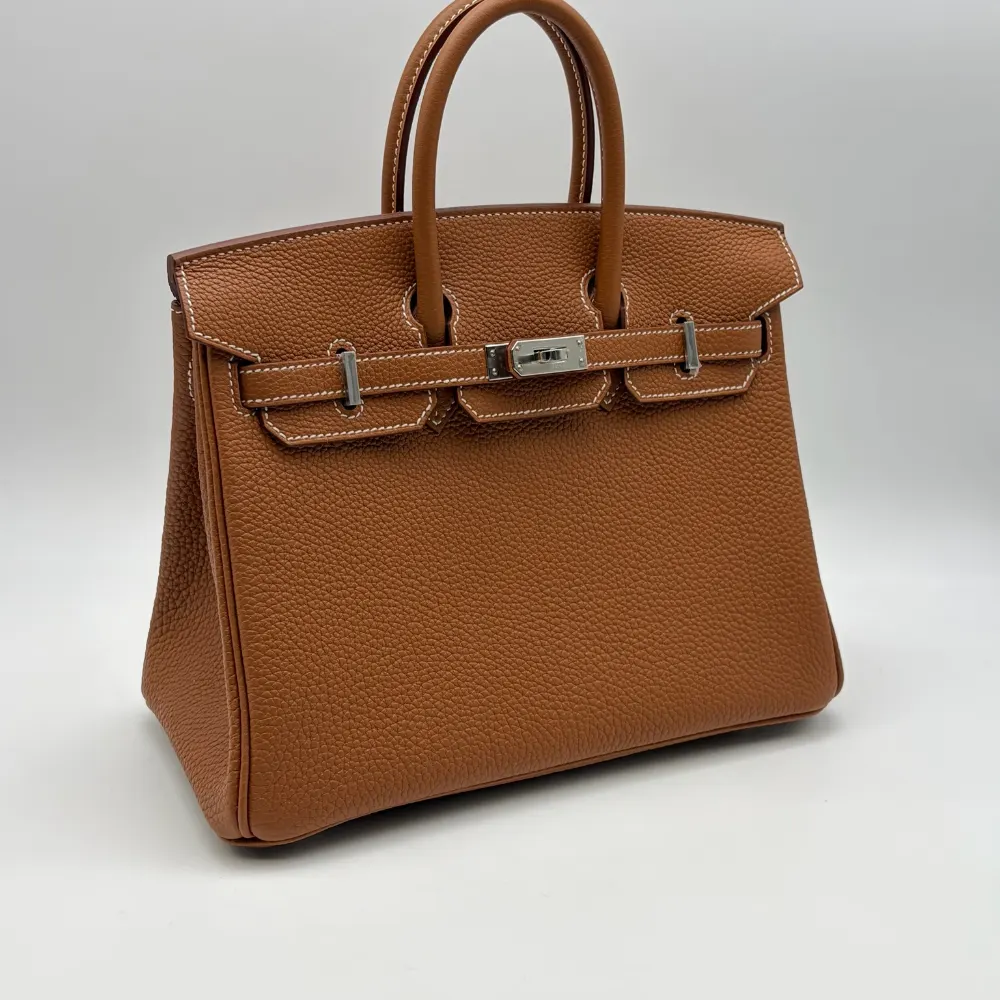 Hermès Birkin 25 Togo Gold Palladium Hardware, vista 2