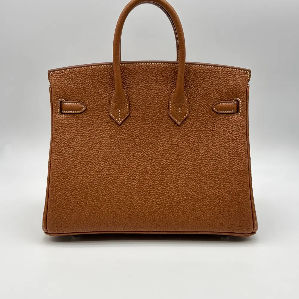 Hermès Birkin 25 Togo Gold Palladium Hardware, vista 3