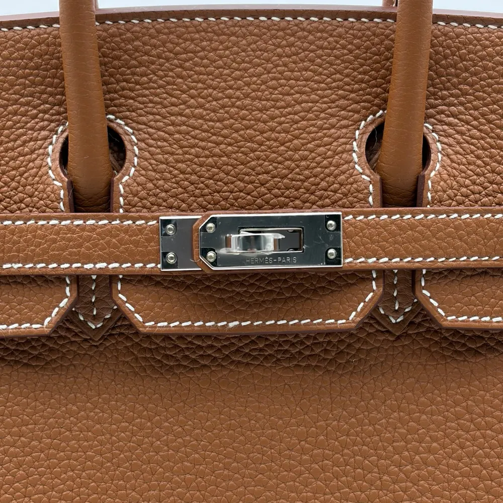 Hermès Birkin 25 Togo Gold Palladium Hardware, vista 7