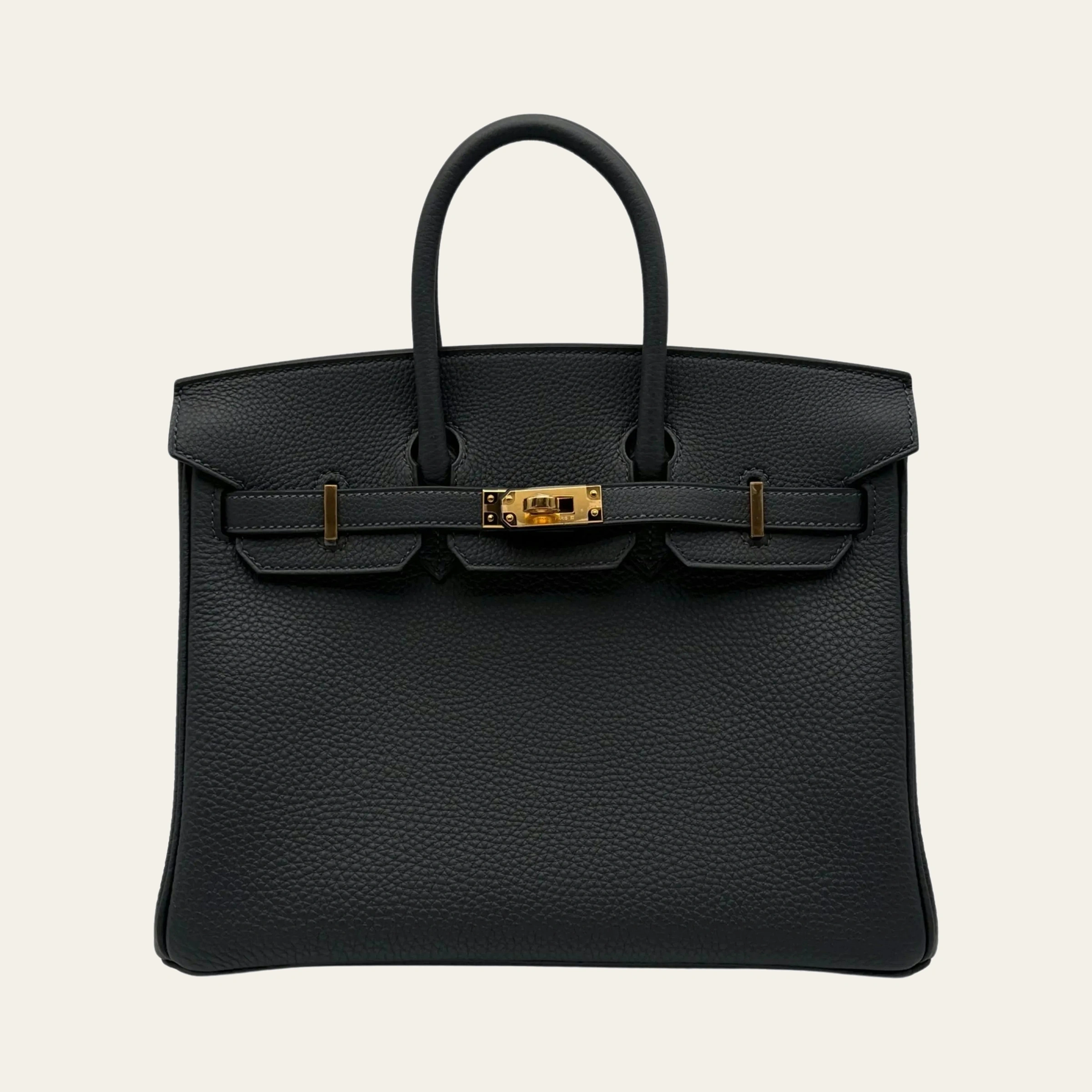 Hermès Birkin 25 Togo Gris Misty Gold Hardware