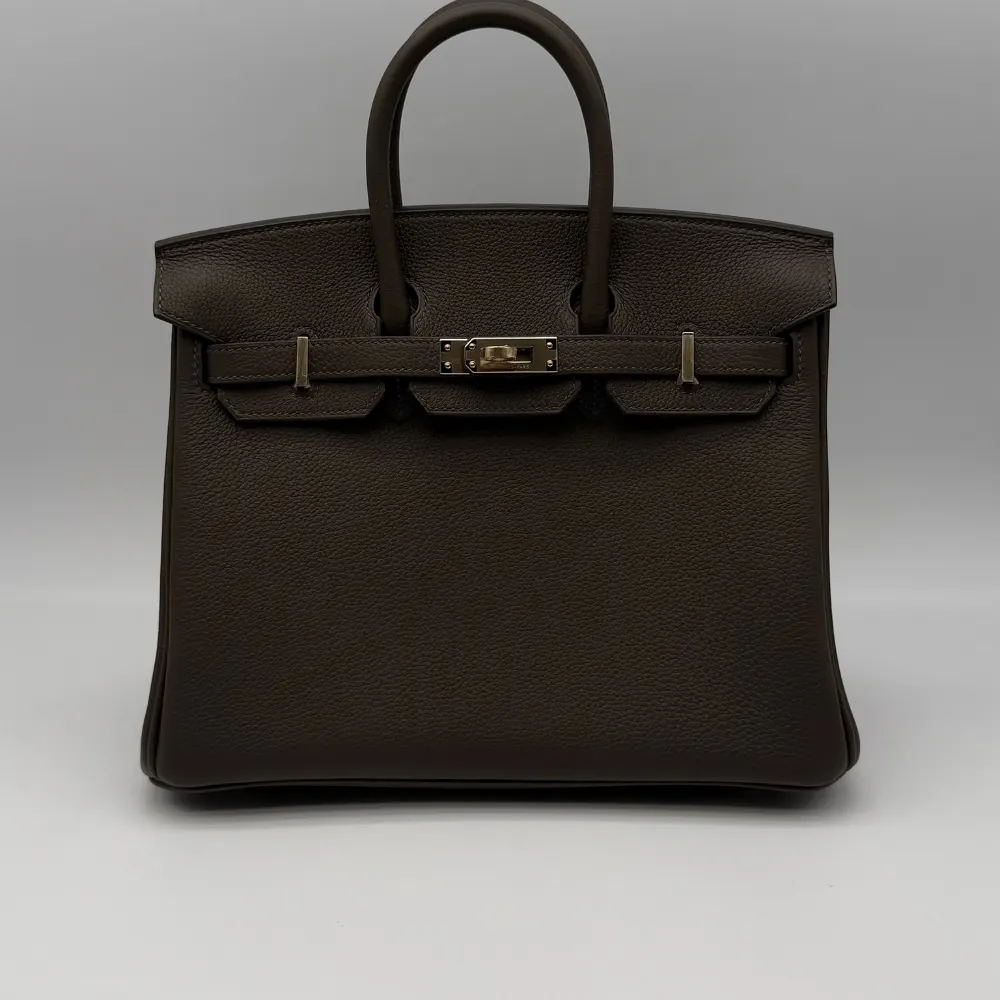 Hermès Birkin 25 Togo Vert Loden Permabrass Hardware
