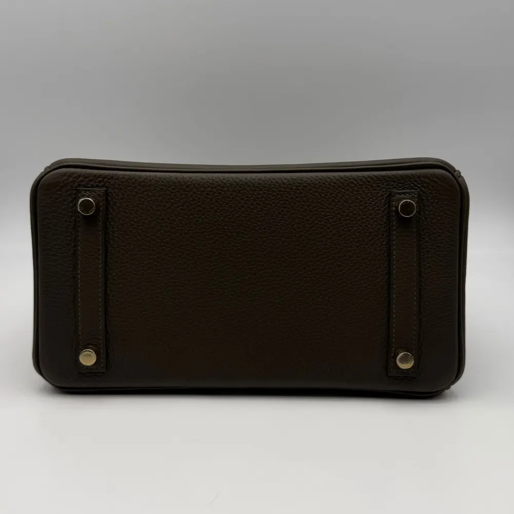Hermès Birkin 25 Togo Vert Loden Permabrass Hardware, vista 4