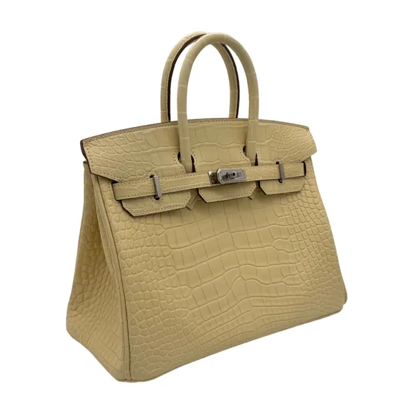 Hermès Birkin 25 Alligator Vanille Matte, segunda vista