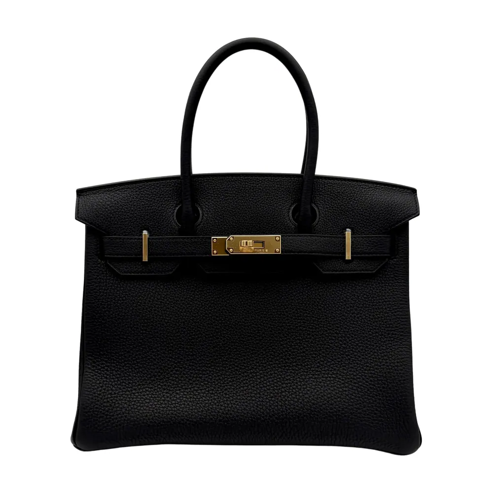 Hermès Birkin 30 Togo Black Gold Hardware