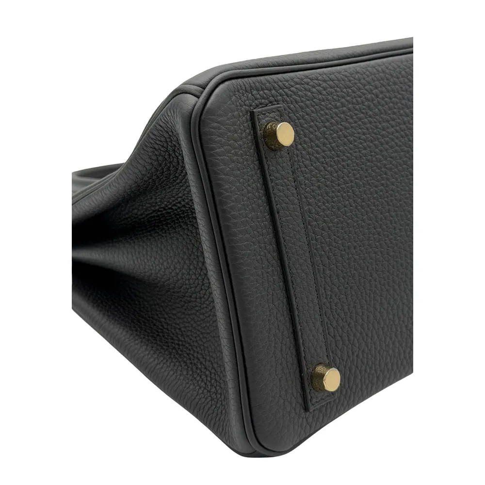 Hermès Birkin 30 Togo Black Gold Hardware, vista 5