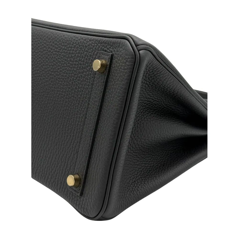 Hermès Birkin 30 Togo Black Gold Hardware, vista 6