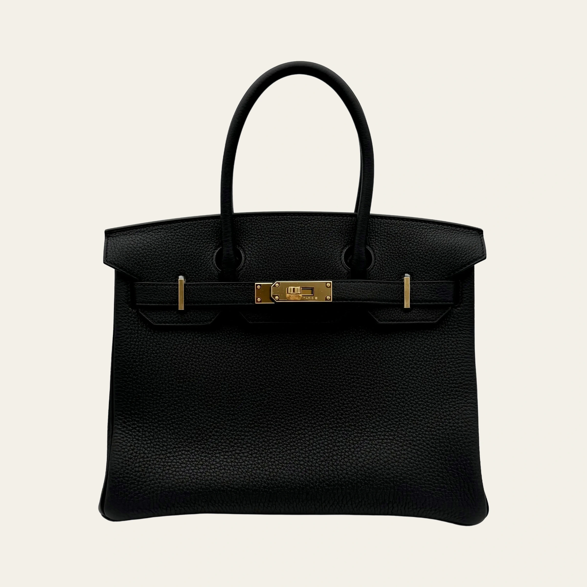Hermès Birkin 30 Togo Black Gold Hardware