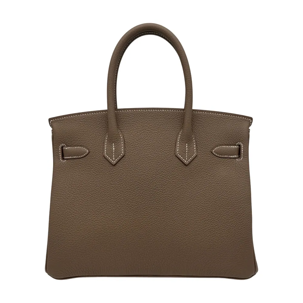 Hermès Birkin 30 Togo Etoupe Gold Hardware, vista 3