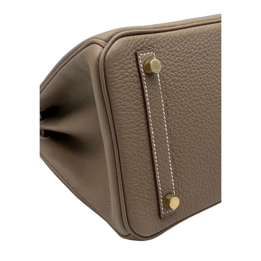 Hermès Birkin 30 Togo Etoupe Gold Hardware, vista 5