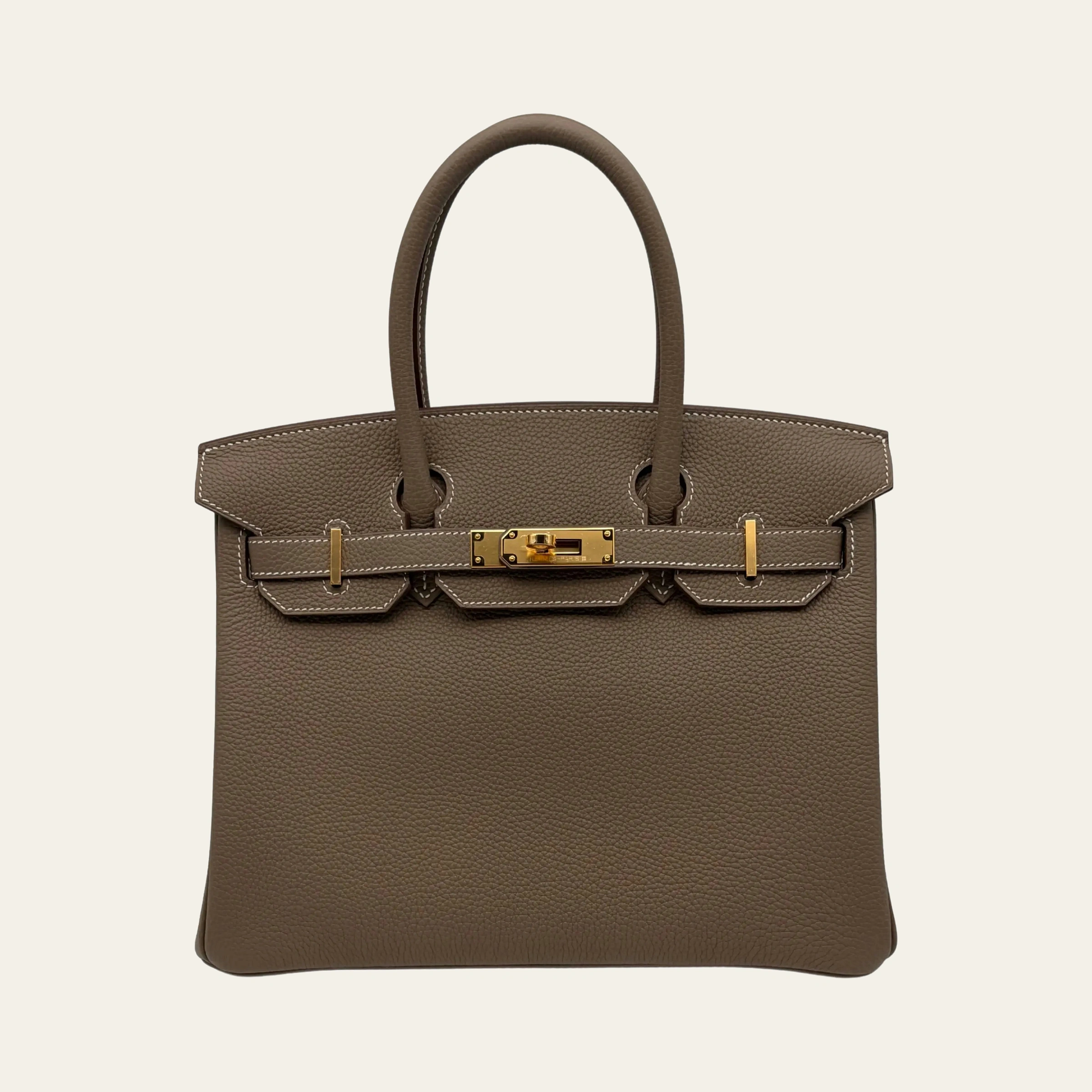 Hermès Birkin 30 Togo Etoupe Gold Hardware