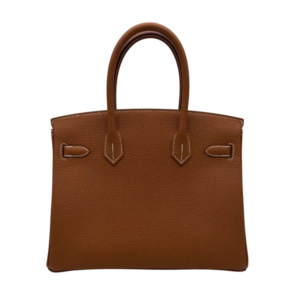 Hermès Birkin 30 Togo Gold Gold Hardware, vista 3