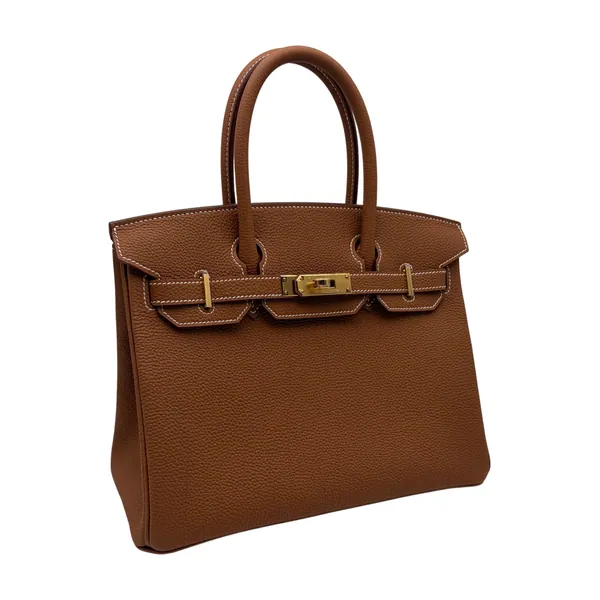Hermès Birkin 30 Togo Gold Gold Hardware, segunda vista