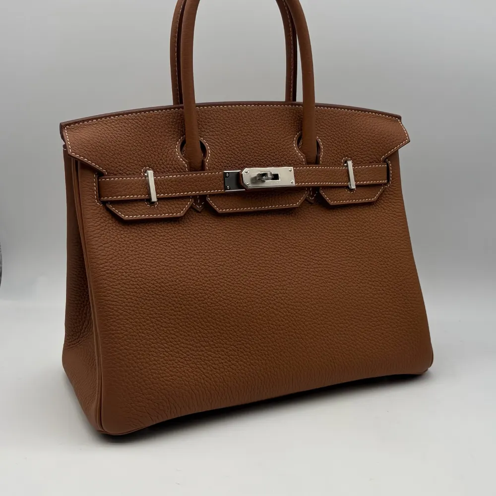 Hermès Birkin 30 Togo Gold Palladium Hardware, view 2