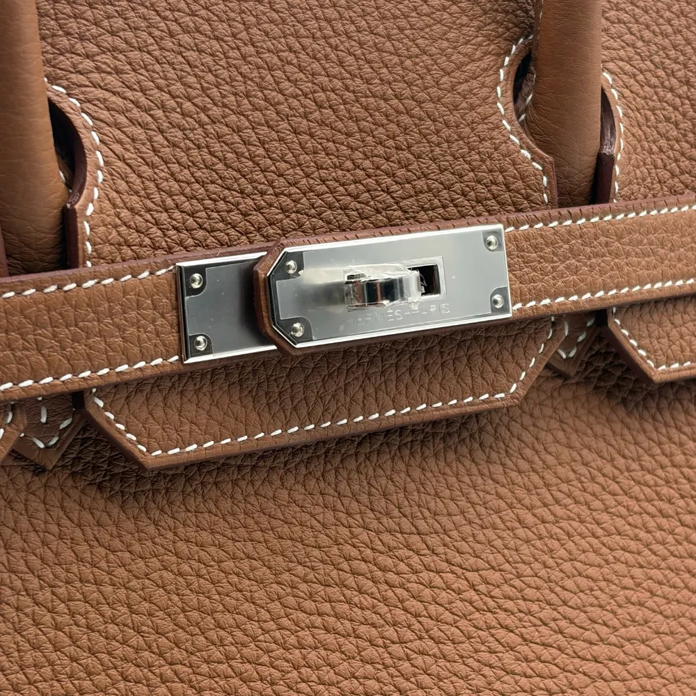 Hermès Birkin 30 Togo Gold Palladium Hardware, view 8
