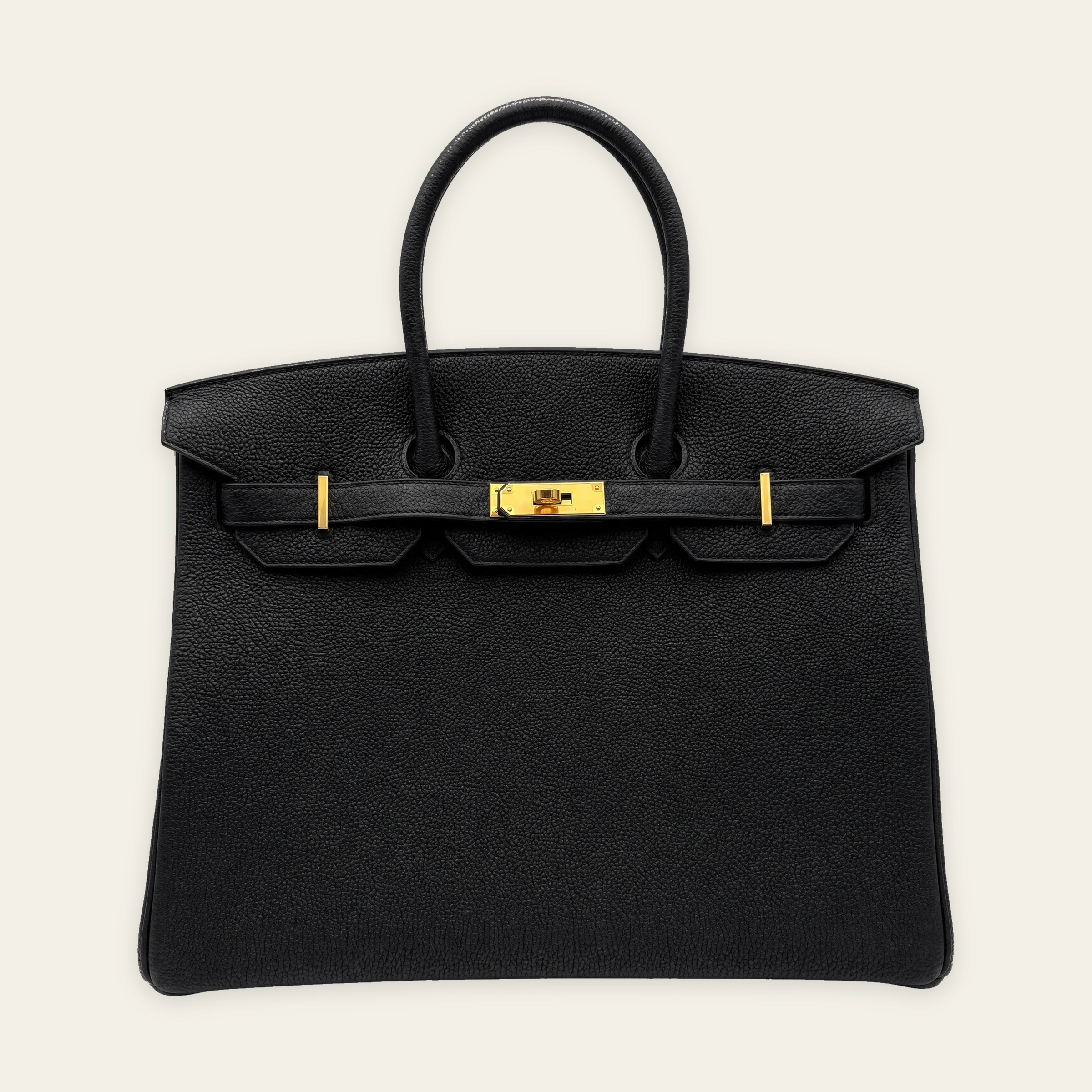 Hermès Birkin 35 Togo Black Gold Hardware