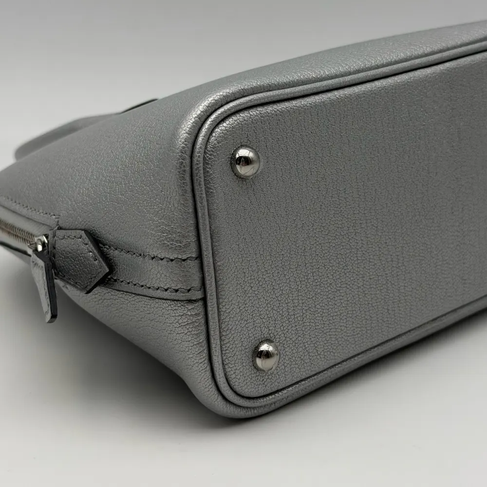 Hermès Bolide Mini Chèvre Chamkilight Leather Argent Palladium Hardware, vista 5