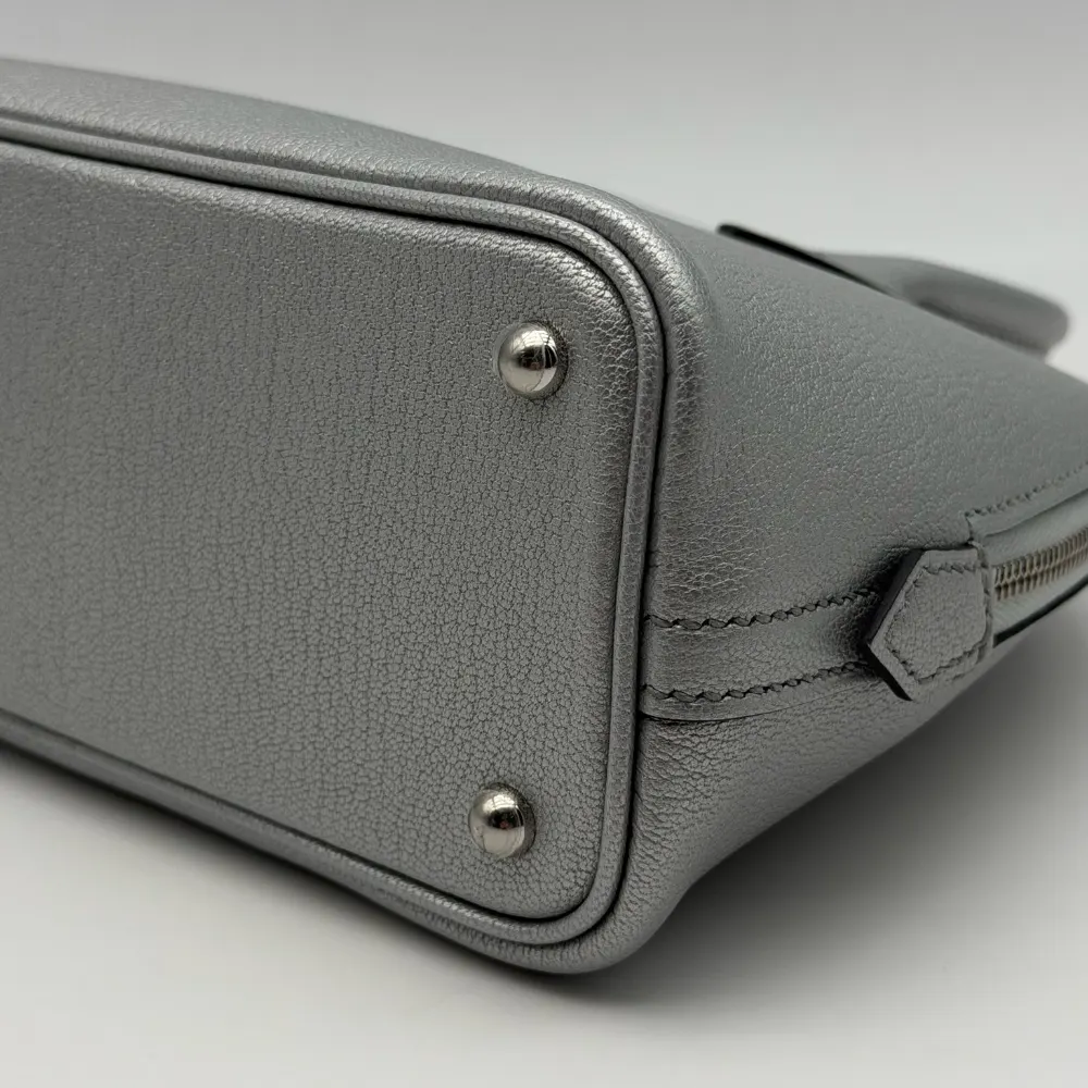 Hermès Bolide Mini Chèvre Chamkilight Leather Argent Palladium Hardware, vista 6