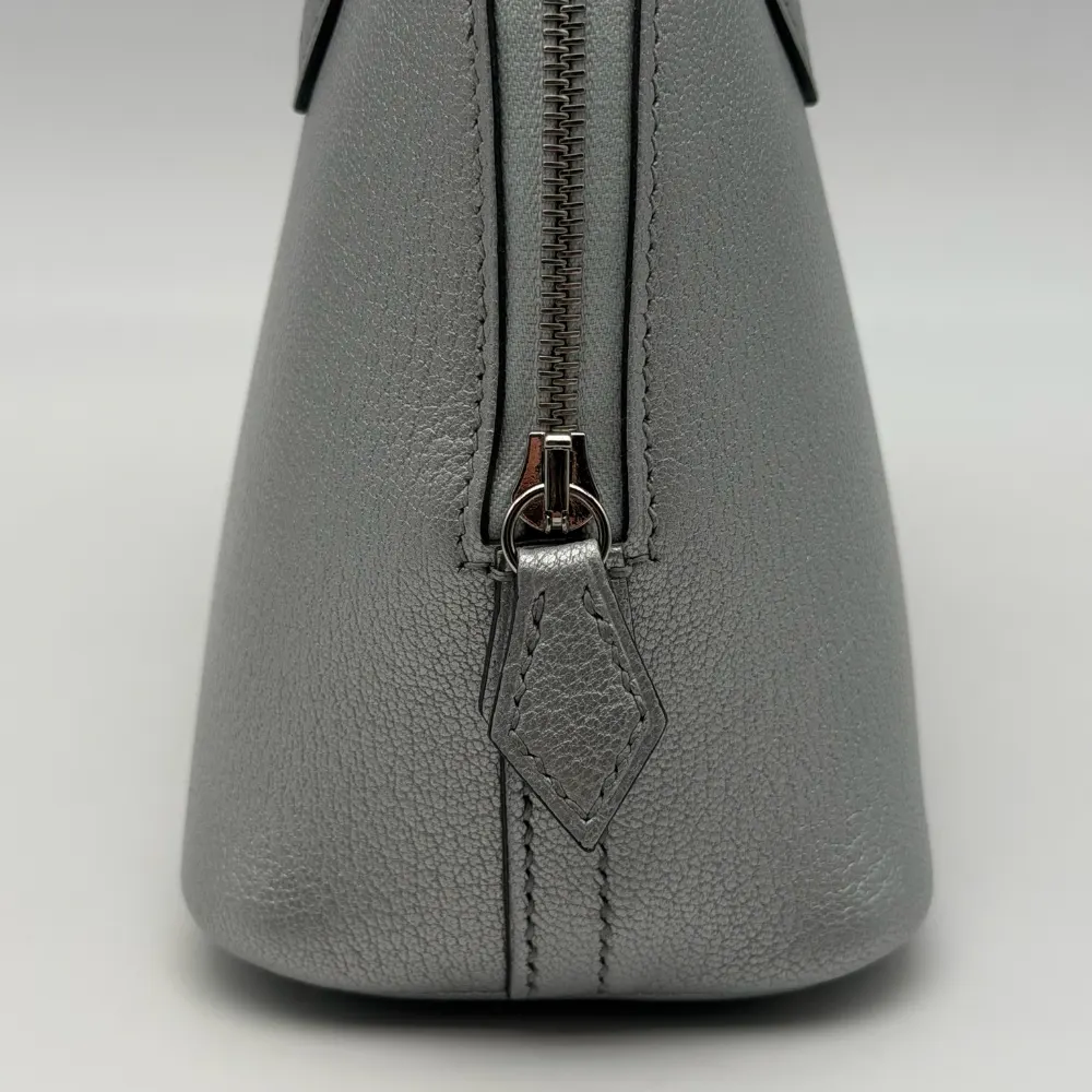 Hermès Bolide Mini Chèvre Chamkilight Leather Argent Palladium Hardware, vista 8
