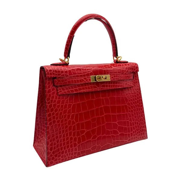 Hermès Kelly 25 Alligator Rouge de Coeur, segunda vista