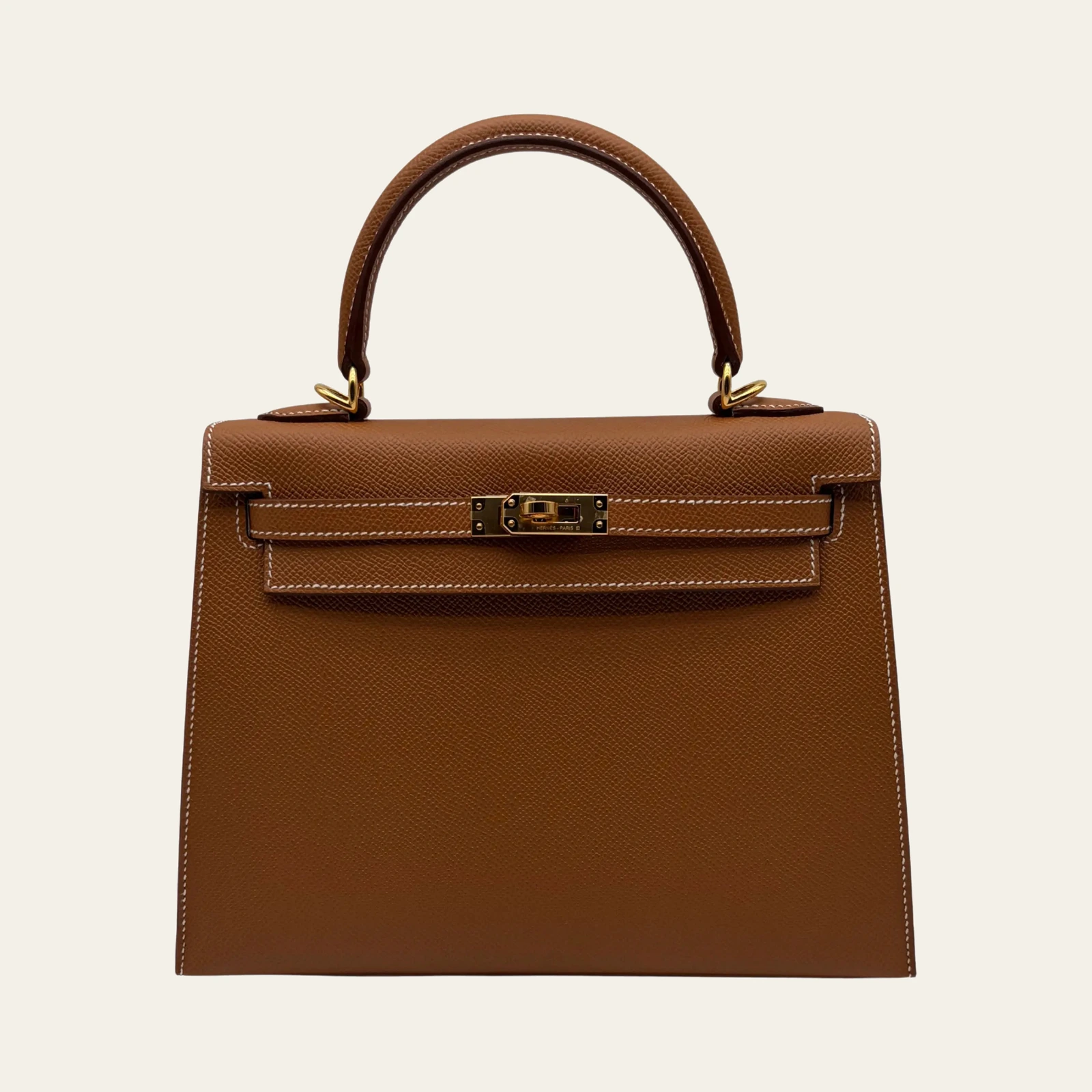 Hermès Kelly 25 Epsom Gold Gold Hardware